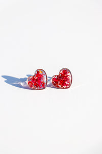 Cora Rose Heart Studs