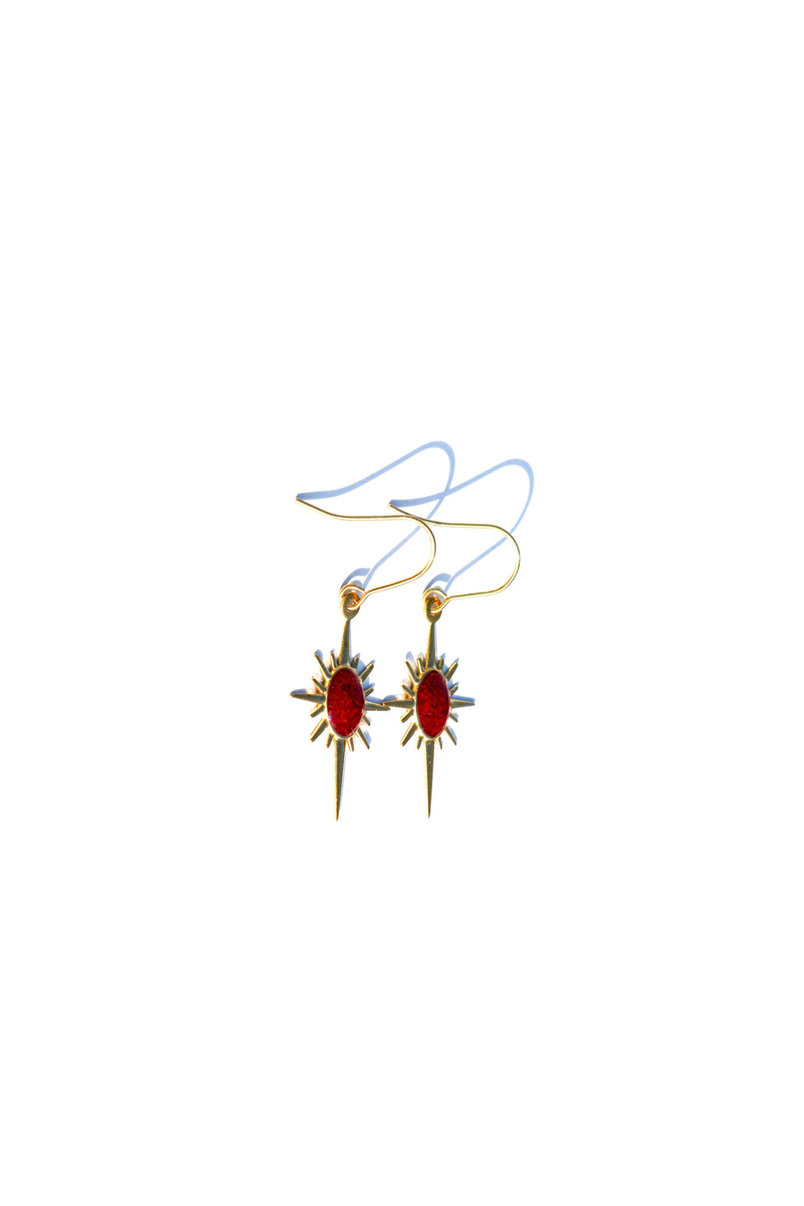 North Star Pomegranate Earrings