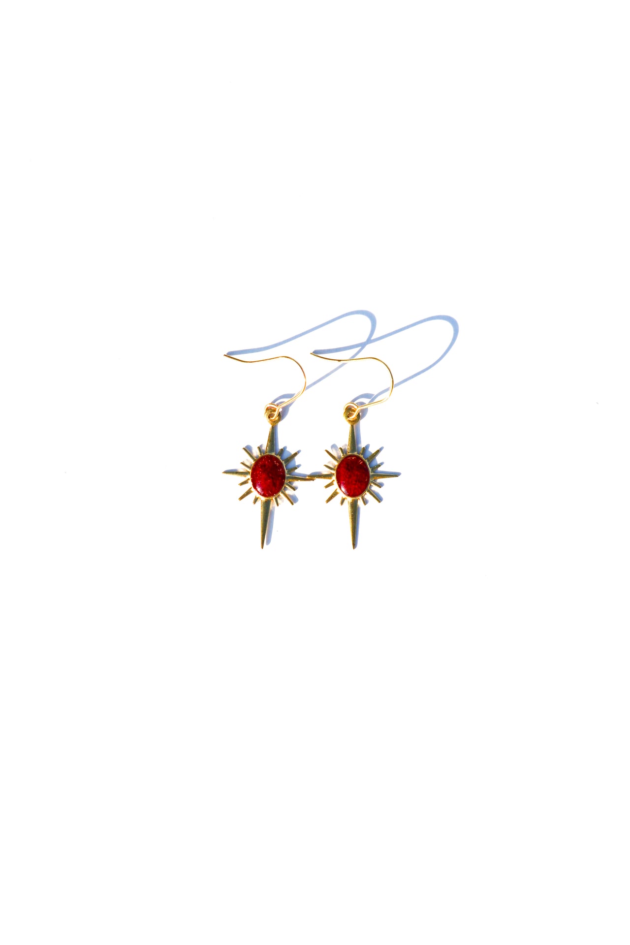 North Star Pomegranate Earrings