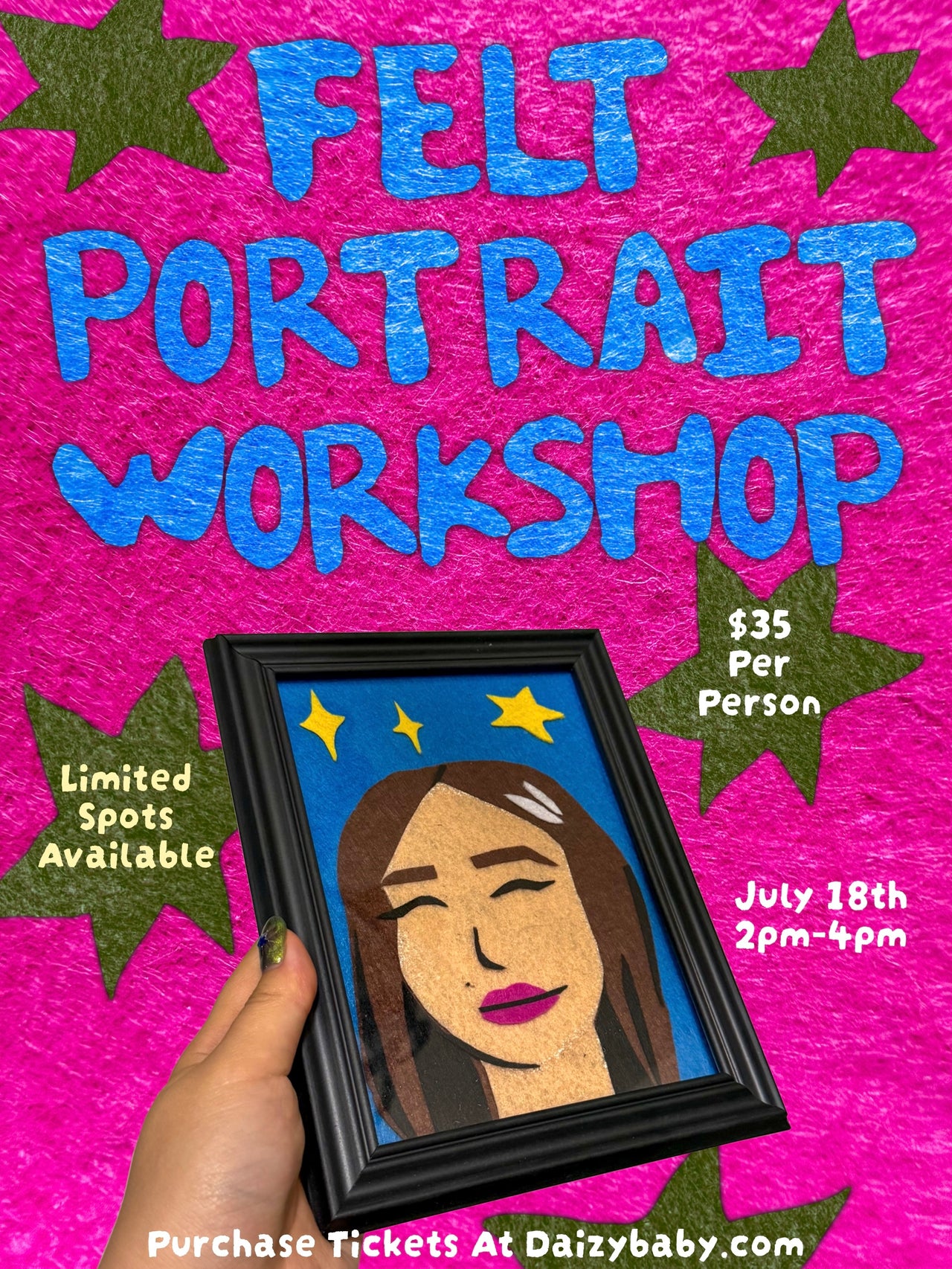 Felt Portrait Craft Class
