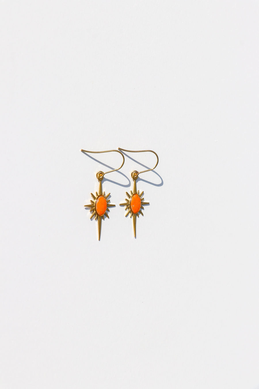 North Star Sunflower Earrings