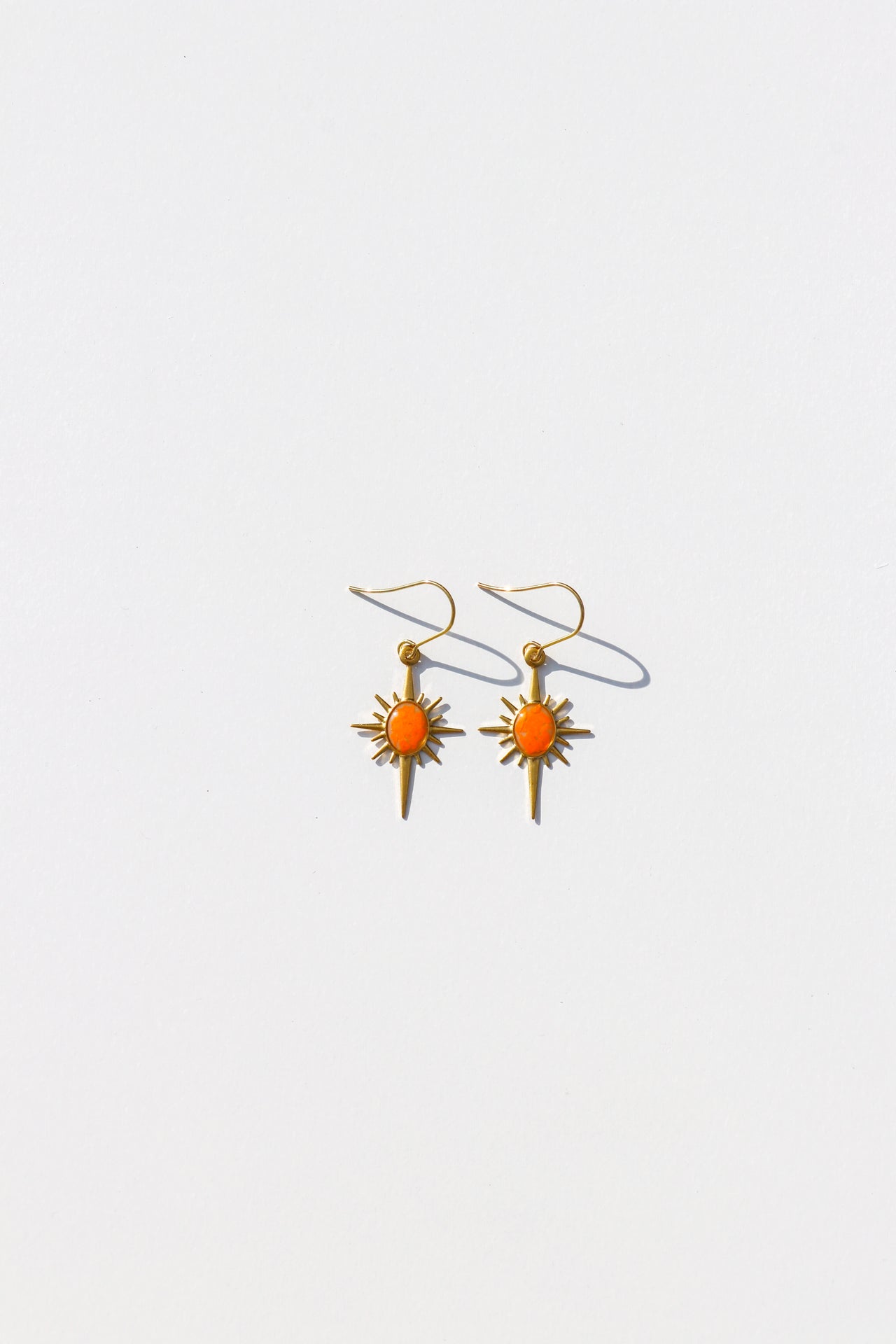 North Star Sunflower Earrings
