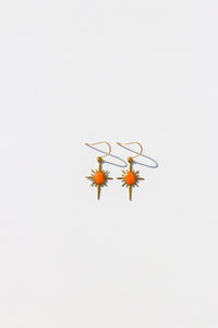 North Star Sunflower Earrings
