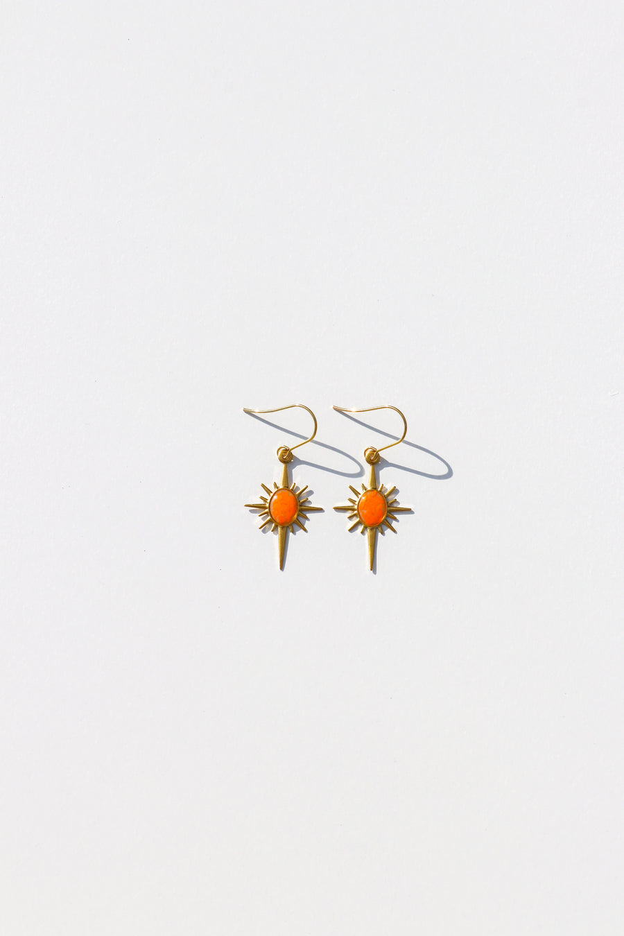 North Star Sunflower Earrings