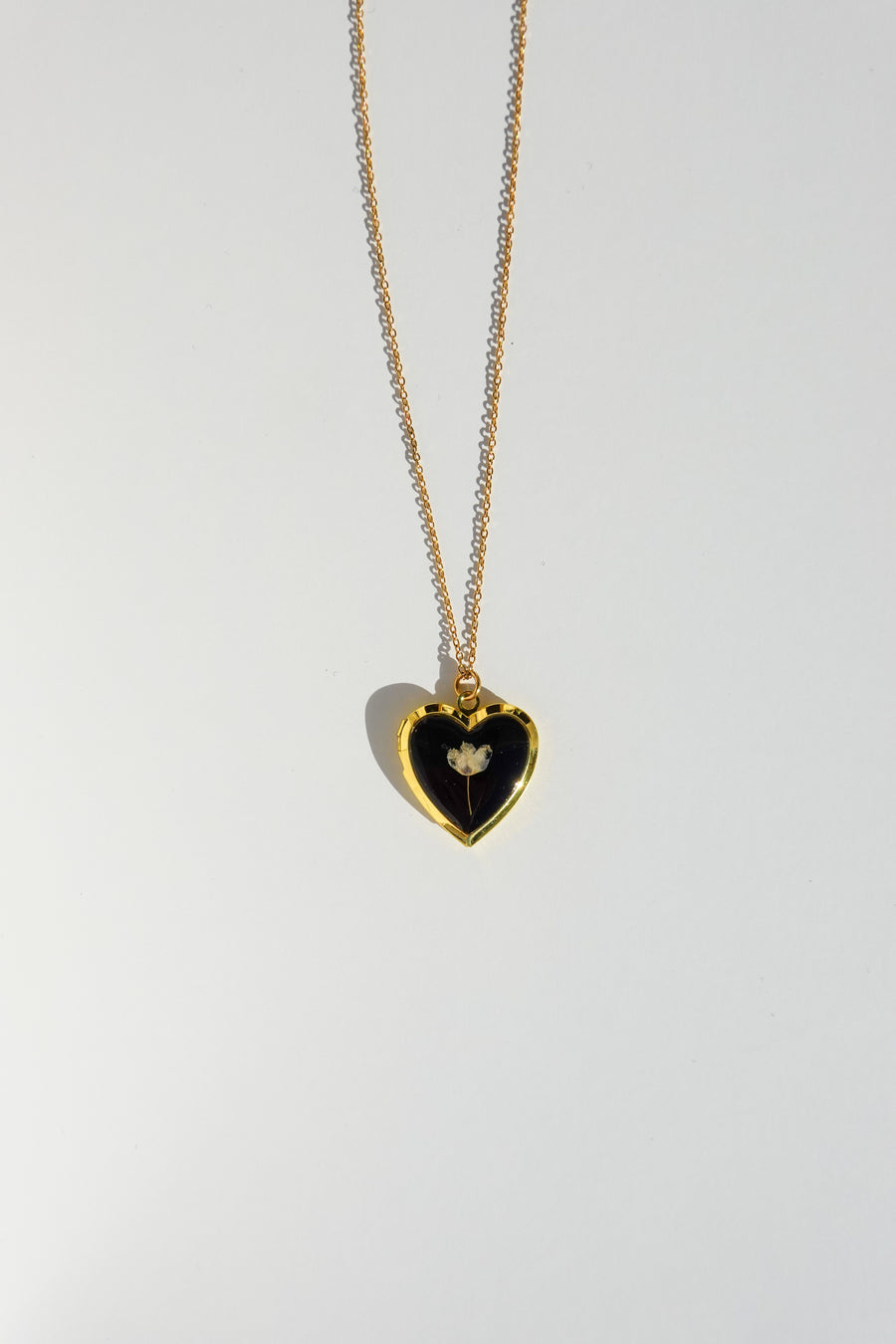 Lily Of The Valley Heart Locket Necklace