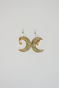 Queen Anne’s Lace Large Crescent Earrings