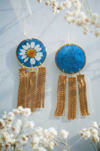 Harlow Daisy Tassel Earrings